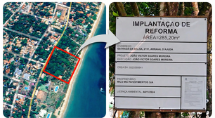 Iphan embarga obra de família de Daniel Vorcaro, do Banco Master, em paraíso na Bahia