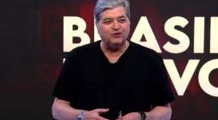 Datena esquece o terno, aparece de camiseta em transmissão ao vivo e revela tatuagens