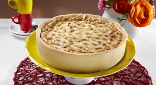 Torta de amendoim para o café da tarde