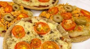 Mini pizza fit sem leite e sem glúten, uma opção saudável e muito fácil de fazer para o seu lanche