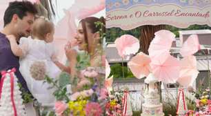 Luan Santana e Jade encantam com detalhes da festa de 1 ano de Serena; veja