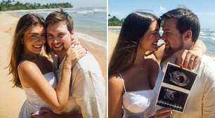 Bebê a bordo! Filha de César Filho e marido anunciam primeria gravidez: 'Baby Beccle'