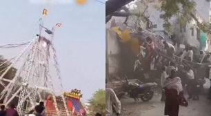 Barco viking quebra e arremessa crianças em parque de diversões na Índia; veja o vídeo