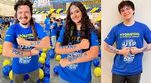 Com rostos pintados, estudantes celebram aprovação na USP: 'Sonho se tornando realidade'