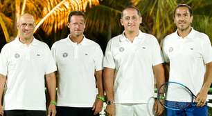 Lendas do tênis disputam partida de exibição no Rackets in Paradise