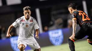 Titular diante do Bragantino, Gabriel Menino diz o que faltou para o Santos no empate em Itaquera