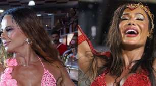 Pré-carnaval 2026 das ex de Belo: Viviane Araújo foge do vermelho e valoriza decote, e Gracyanne Barbosa destaca corpo em look recortado. Fotos!