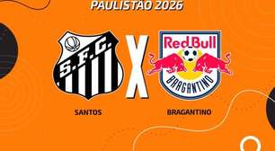Santos x Bragantino, AO VIVO, com Voz do Esporte, às 14h30