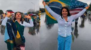 Na chuva, Mara Maravilha surge na caminhada de Nikolas Ferreira e sinaliza possível candidatura