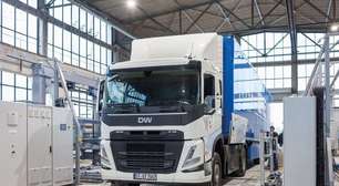Europa tem estação para caminhão elétrico trocar a bateria