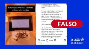 É falso que micro-ondas mate nutrientes e DNA de alimentos