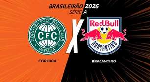 Coritiba x Bragantino: onde assistir, escalações e arbitragem