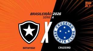 Botafogo x Cruzeiro: onde assistir, escalações e arbitragem
