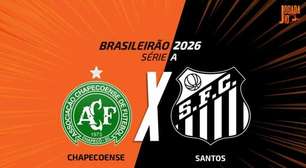 Chapecoense x Santos, AO VIVO, com a Voz do Esporte, às 18h30
