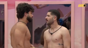 'BBB 26': Paulo Augusto dá beijo em Marcelo: 'Vão shippar a gente'
