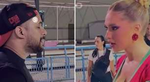 Sermão? Leitura labial revela conversa entre Virginia e mestre de bateria da Grande Rio