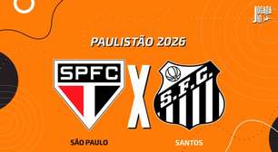 São Paulo x Santos: onde assistir, escalações e arbitragem