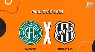 Guarani x Ponte Preta, AO VIVO, com a Voz do Esporte, às 14h30
