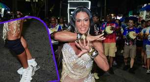 Pelo bem dos próprios pés e joelhos, o tênis: Gracyanne Barbosa abandona salto alto no Carnaval 2026 após cirurgia; médico especialista opina: 'Corpo absorve o impacto'
