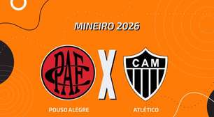 Pouso Alegre x Atlético: onde assistir, escalações e arbitragem