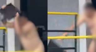 Homem nu invade faculdade e quebra monitor no interior de SP