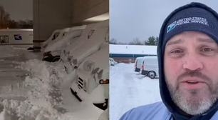 Carteiro é suspenso após viralizar vídeo em que denuncia trabalho em meio a onda de frio nos EUA