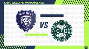 Cianorte x Coritiba: prováveis escalações, arbitragem, onde assistir e retrospecto