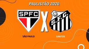 São Paulo x Santos, AO VIVO, com a Voz do Esporte, às 19h