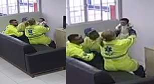 Veja momento em que socorristas salvam bebê engasgado em MG