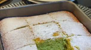 Bolo de limão com gelatina: verde, de liquidificador, fácil