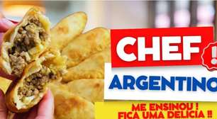 Empanadas argentinas fritas que ficam bem sequinhas e crocantes para você servir no lanche