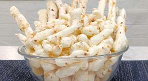 Biscoito de polvilho com um ovo só que rende muito e fica sequinho igual o da padaria