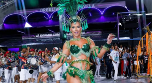 Virginia Fonseca se empolga e comete gafe em ensaio técnico da Grande Rio