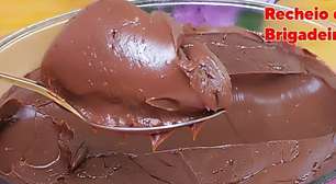Recheio de brigadeiro com apenas três ingredientes que fica muito cremoso e estruturado para você usar em seus bolos ou comer de colher