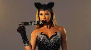 Virginia utiliza adereço com nome de Vini Jr em conjunto para o Carnaval; veja