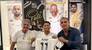 Rony é apresentado no Santos e valoriza confiança do clube: "Vou lutar para retribuir"