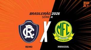 Remo x Mirassol: onde assistir, escalações e arbitragem