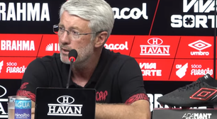 Odair Hellmann enaltece torcida do Athletico após goleada sobre o Foz do Iguaçu