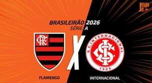 Flamengo x Internacional, AO VIVO, com a Voz do Esporte, às 17h30