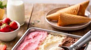 Sorvete napolitano saudável: receita cremosa para o verão