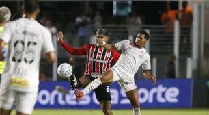 Com um gol em cada tempo, Santos e São Paulo ficam no empate na Vila