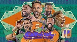 eFootball lança Campanha de Carnaval com Neymar Jr., Negrete e Bebeto