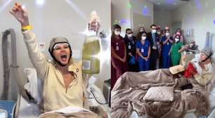 Val Marchiori celebra última sessão de quimioterapia: 'Fé, amor e gratidão'