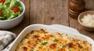 Gratinado cremoso de frango: a receita prática que fica pronta rápido