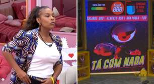 BBB26: Sol ameaça colocar casa no 'Tá com Nada' de propósito: 'Ver a atitude deles'