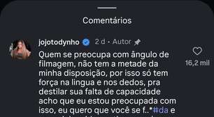 Jojo Todynho rebate comentários sobre aparência nas redes
