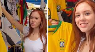 Namorada de Richarlison chama atenção ao fazer compras na Rua 25 de Março