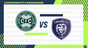 Coritiba x Cianorte: prováveis escalações, arbitragem, onde assistir e retrospecto