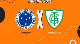 Cruzeiro x América-MG: onde assistir, escalações e arbitragem