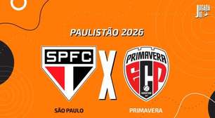 São Paulo x Primavera, AO VIVO, com a Voz do Esporte, às 19h